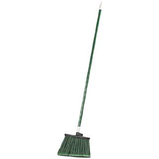 Carlisle 4108209 Sparta Spectrum Flagged Duo Sweep Polypropylene Angle Broom with 48" Fiberglass Handle, 54" Overall Length, 12" Width, Green: Industrial & Scientific