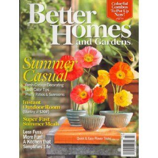 Better Homes And Gardens July 2008 Issue Editors of BETTER HOMES AND GARDENS Magazine Books