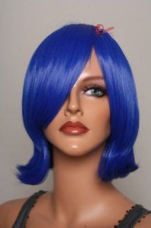 Epic Cosplay Aura Dark Blue Straight Short Wig 16 Inches (06DBL): Beauty