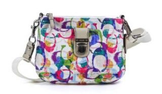 Coach Poppy Stamped C Signature Swingpack Crossbody Bag 49202 Multicolored: Cross Body Handbags: Shoes