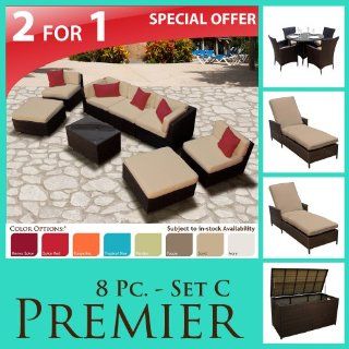 Premier 16 Piece 2 For 1 Outdoor Wicker Patio Furniture Set 08cp42ccs : Outdoor And Patio Furniture Sets : Patio, Lawn & Garden