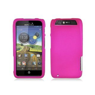 Hot Pink Hard Cover Case for Motorola Atrix HD MB886 Cell Phones & Accessories