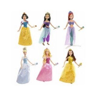 Disney Sparkling Princess Barbie Dolls: Toys & Games