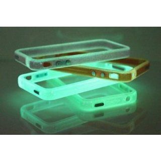 Blue Translucent Glow in the Dark Premium Bumper Case for Apple Iphone 4: Cell Phones & Accessories
