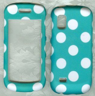 Turquoise Polka Dot Samsung Solstice Sgh a887 Phone Case Cover Cell Phones & Accessories