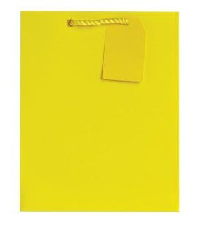 Jillson Roberts Medium Gift Bag, Yellow Matte, 6 Count (MT912) : Gift Wrap Bags : Office Products
