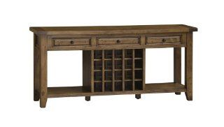 Hillsdale Tuscan Retreat Sideboard with Wine Storage in Antique Pine  