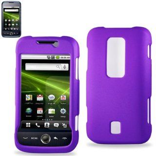 Hard Protector Skin Cover Cell Phone Case for Huawei Ascend M860 Cricket   PURPLE: Cell Phones & Accessories