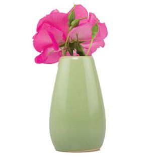 Chive   Pallette, Ceramic Flower Vase, Egg Shape in Kermit : Patio, Lawn & Garden