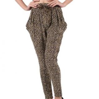 SMARSTAR Casual Women Leopard Print Harem Pants Trousers Legging (916 08#) Clothing