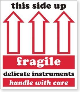 This Side up Fragile Delicate Instruments Handle with Care Label, 6" X 7", scl 918 500 Per Roll: Everything Else