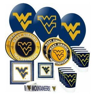 West Virginia Mountaineers Party Supplies Pack # 3  Sports Related Tailgating Fan Packs  Sports & Outdoors
