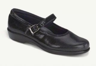 SAS Women's Maria Slip on, Black Snake, 9.5 WW: Shoes
