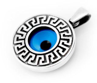 925 silver greek evil eye pendant: Jewelry