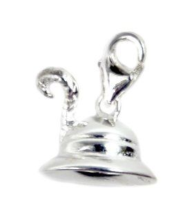 925 Sterling Silver Plated Charm Safari Adventure Hat Jewelry