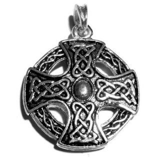 Irish Celtic Endless Knot Cross Pendant Silver Gaelic Circle Of Life 925 St Sterling Silver Plated Celtic Symbol 40 x 40 MM 29 Grams 925 Sterling Silver Two Sided Design: Everything Else