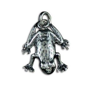 925 Sterling Silver Frog Charm Pendant Jewelry