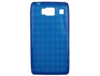 Blue TPU Plastic Crystal Skin Phone Case for Motorola DROID RAZR HD XT926W Cell Phones & Accessories