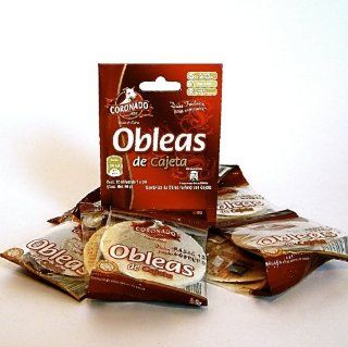 Coronado Obleas Con Cajeta De Leche Mexican Milk Candy Wafers 10 Mini Pcs Sealed : Candy And Chocolate : Grocery & Gourmet Food