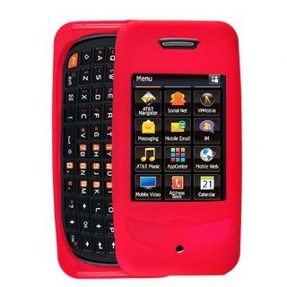 Soft Skin Case Fits Samsung A927 Flight II Red Skin AT&T Cell Phones & Accessories