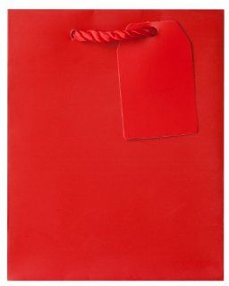 Jillson Roberts Small Gift Bag, Red Matte, 12 Count (ST909) : Gift Wrap Bags : Office Products