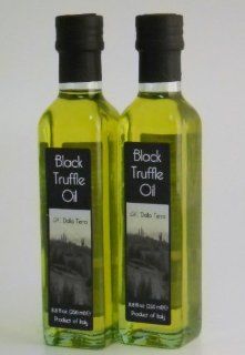 D. Della Terrra Black Winter Truffle Oil (Set of 2)  Extra Virgin Olive Oils  Grocery & Gourmet Food