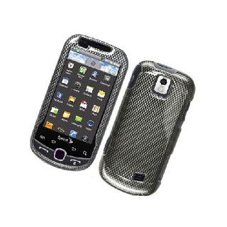 Samsung Intercept M910 SPH M910 Black Carbon Fiber Print Glossy Cover Case: Cell Phones & Accessories