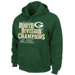 NFL Green Bay Packers 2012 NFC North Division Champs Men's Hoodie, Green, X Large : Sports Fan Sweatshirts : Clothing