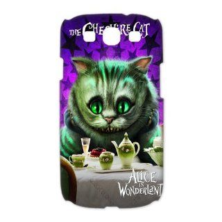 Custom Cheshire Cat 3D Cover Case for Samsung Galaxy S3 III i9300 LSM 936 Cell Phones & Accessories