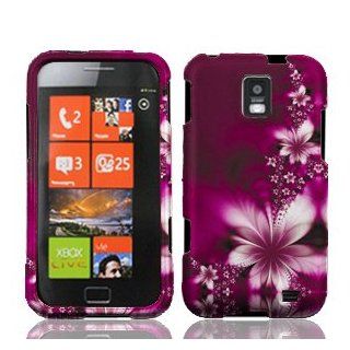 Samsung Focus S i937 i 937 Rose Red Floral Flowers Design Snap On Hard Protective Cover Case Cell Phone: Cell Phones & Accessories