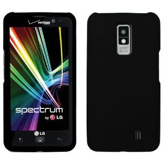 LG SPECTRUM VS920 HONEY BLACK LEATHER FINISH CAS HARD COVER CASE SNAP ON PERFECT FIT: Cell Phones & Accessories