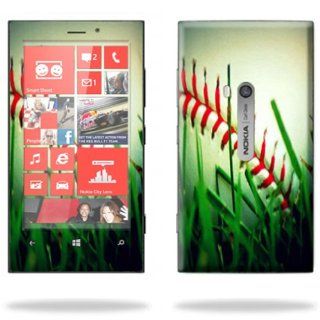 MightySkins Protective Skin Decal Cover for Nokia Lumia 920 Cell Phone AT&T Sticker Skins Softball: Cell Phones & Accessories