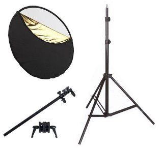 Opteka 43" 5 in 1 Collapsible Disc Reflector Kit with RH 42 Holder and LS750 7.5' Adjustable Heavy Duty Light Stand : Photographic Lighting Reflectors : Camera & Photo