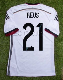 MARCO REUS #21 NEW 14 15 GERMANY HOME WHITE NATIONAL SOCCER JERSEY FOOTBALL SHIRT WC WORLD CUP 2014 (USA EXTRA  LARGE ( XL )) : Sports & Outdoors