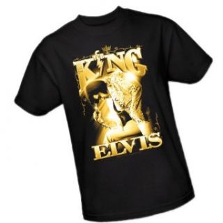 The King    Elvis Presley Adult T Shirt, Small: Clothing