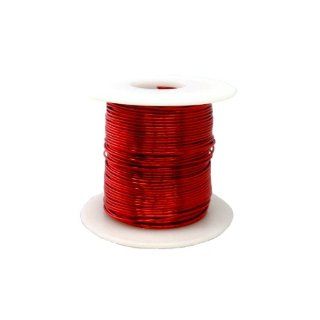 Magnet Wire, Enameled Copper Wire, 14 AWG, 1.0 Lbs, 80' Length, 0.0655" Diameter, Red: Industrial & Scientific