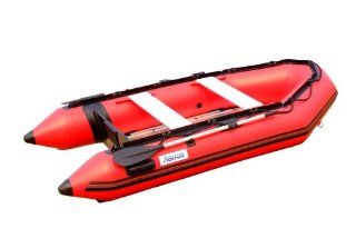 Aquos 9.8 Feet Inflatable Boat Speed Boats Tender Dinghy Rafts   Red : Open Water Inflatable Rafts : Sports & Outdoors