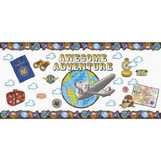 Awesome Adventure Postcard Bulletin Board Cutouts   Vacation Bible School & Classroom Supplies : Teaching Materials : Office Products