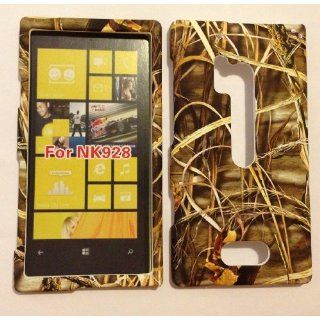 ADV CAMO GRASS REALTREE WILD DRY CAMOUFLAGE HUNTER FOR NOKIA LUMIA 928 VERIZON RUBBERIZED HARD PROTECTOR COVER CASE / SNAP ON PERFECT FIT CASE Cell Phones & Accessories
