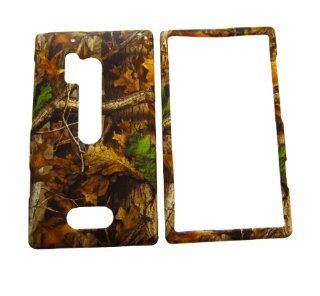 NOKIA LUMIA 928 VERIZON TREE OAK GREEN WOODS CAMO CAMOUFLAGE HUNTER RUBBERIZED HARD COVER CASE SNAP ON Cell Phones & Accessories