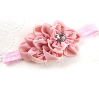 HuaYang Baby Girls Chiffon Headband Hairbow Head Flower Floral Hairband Photography Prop(Pink): Infant And Toddler Hair Accessories: Clothing