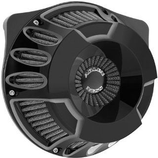 Arlen Ness Inverted Series Air Cleaner Kit   Deep Cut   Black 18 929: Automotive