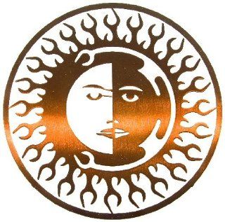 8" Sun Moon Fire Metal Wall Art by Joel Sullivan   Home And Garden Products
