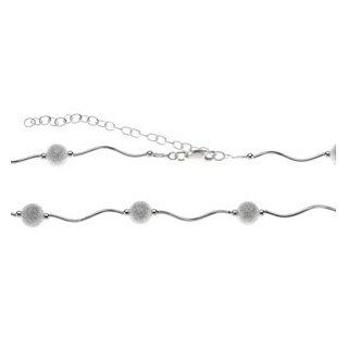 CleverEve's Sterling Silver 07.00 Inch Fashion Bracelet W Star Dust Beads: CleverEve: Jewelry