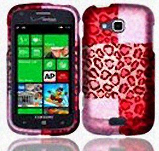 Pink Red Leopard Print Hard Cover Case for Samsung ATIV Odyssey SCH I930: Cell Phones & Accessories