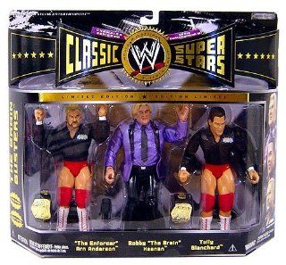 WWE Wrestling Classic Superstars Exclusive Champion Series 10 Action Figure 3 Pack Brain Busters (Arn Anderson, Bobby Heenan and Tully Blanchard): Toys & Games