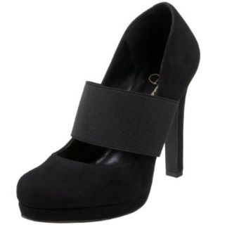 Jessica Simpson Women's Delanie Platform Mary Jane, Black, 5 M US Shoes