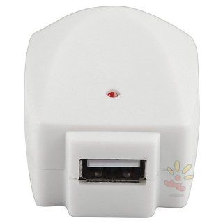 Everydaysource Premium UK USB Travel / Wall Charger Adapter Compatible With Apple iPod Nano 7 (7th Generation)   White : MP3 Players & Accessories