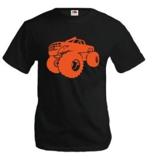 T Shirt Monster Truck Silhouette: Clothing