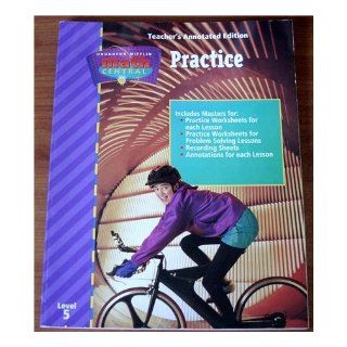Practice Math Central Teacher's Annotated Edition Level 5: Houghton Mifflin: Books